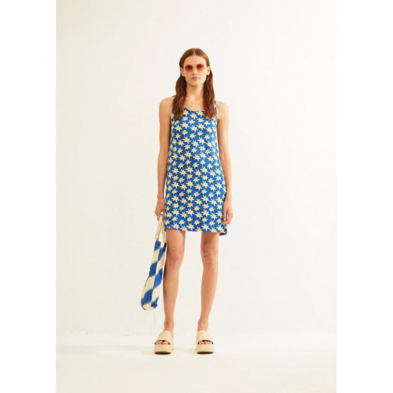 Vestidos Vestido Xantik Easy Sin Mangas Navy Daisy