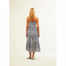 Vestidos Vestido XANTIK Tirantes Largo Dancing Waves