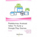 Plataformas Android: Wear, Tv, Auto y Google Play Games