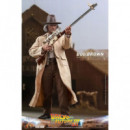 Figura Doc Brown  Regreso Al Futuro Iii  HOT TOYS