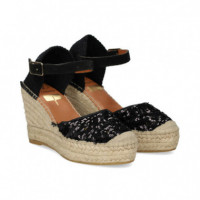 ABIERTA LADOS LENTEJUELAS NEGRO