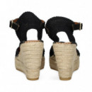 ABIERTA LADOS LENTEJUELAS NEGRO