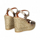 SANDALIA METALIZADA BRONCE