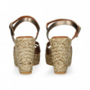 SANDALIA METALIZADA BRONCE