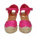 ABIERTA LADOS LENTEJUELAS FUXIA