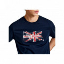 Camiseta PEPE JEANS Dulwich Azul Marina