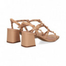 Sandalia Bebe Tachas Piel Nude  BIBI LOU