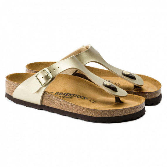 Calzado BIRKENSTOCK Gizeh Birko-flor Gold - Guanxe Atlantic Marketplace