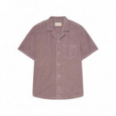 Camisas Camisa REVOLUTION Terry Cuban 3823 Purple