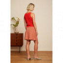 Vestidos Falda KING LOUIE Border Rowe Fiery Red