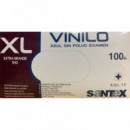 Guantes Vinilo Azul S/p GD14 Xl 100U  SANTEX