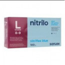 Guantes Nitrilo Azul  Talla L Dunsolouso  SANTEX
