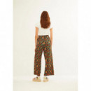 Pantalones Pantalón XANTIK Lazo Cintura Navy Wildflower