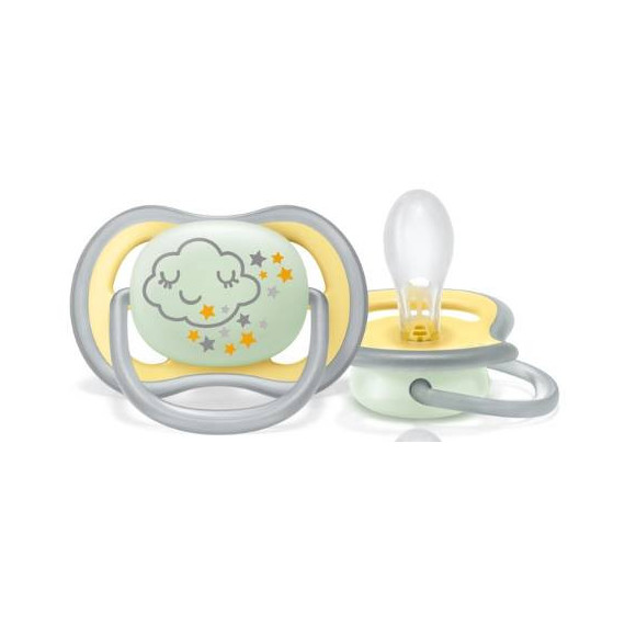 AVENT Chupete Silicona Ultra Air Night +18M SCF3