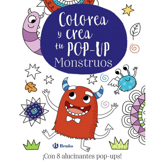 Colorea y Crea tu Pop-up. Monstruos