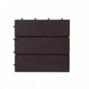 Loseta Exterior Nortene Composite Choco 0,30X0,30M Ch X1