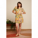 Vestidos Vestido KING LOUIE Mila Serafini Tuscan Yellow