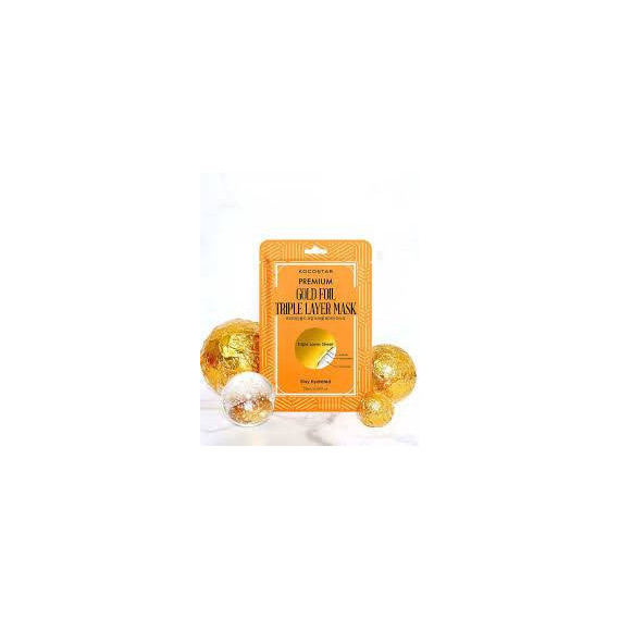 KOCOSTAR PREMIUM GOLD FOILTRIPLE LAY MASK 25 ML