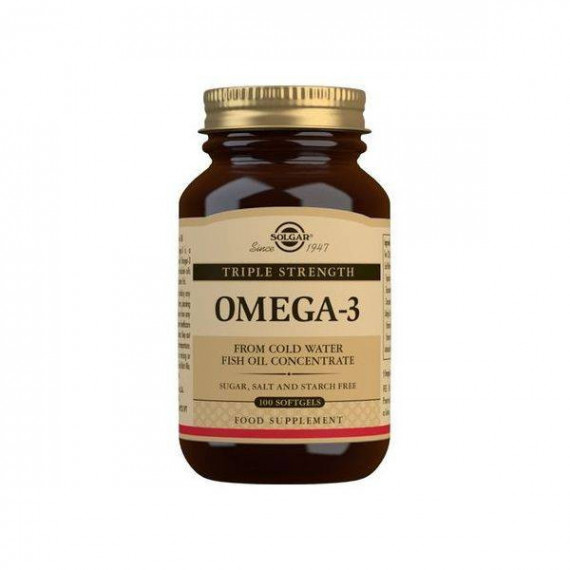 SOLGAR OMEGA 3 FISH OIL TRIPLE 100 CAP. BLANDA