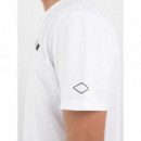 Camisetas Hombre Camiseta REPLAY Corte Regular Punto Estampado Bicolor