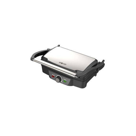 MUVIP Sandwichera Grill Inoxidable 1600W Apertura 180 Grados MV0190