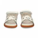 Sandalia con Talon Calada Blanco  CAMPER