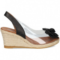 ABIERTO P Y T FLOR NEGRO+VINILO