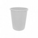 Bidon Plástico Redondo Blanco 50LITROS con Tapa y Grifo de 3/4