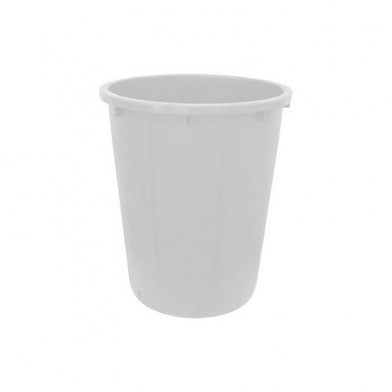 Bidon Plástico Redondo Blanco 50LITROS con Tapa y Grifo de 3/4