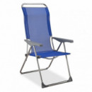 Sillon 5 Posiciones Aluminio Textil