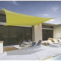 Vela de Sombreo Impermeable 3,6X3,6M Verde Lima