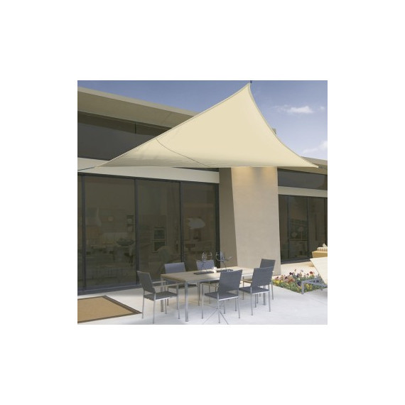 Vela de Sombreo Impermeable 3,6X3,6X3,6M Beige