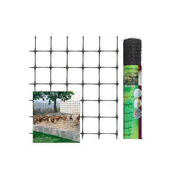Malla Gallinero Negra 90/100X 10 Metros 174641