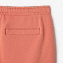 Bermudas Pantalón Corto LACOSTE Jogger Efecto Lavado Rosa