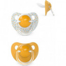 SUAVINEX 2 Chupete Tetina Latex Anat Mostaza +18