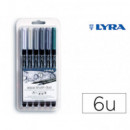 Rotulador Lyra Aqua Brush duo tono Grises