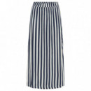 Falda ICHI Marrakech Total Eclipse Stripe Aop