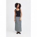 Falda ICHI Marrakech Total Eclipse Stripe Aop