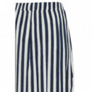 Falda ICHI Marrakech Total Eclipse Stripe Aop