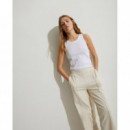 Pantalones YERSE Jena Punto Natural