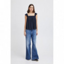 Camisas y Tops Top ICHI Marrakech Total Eclipse