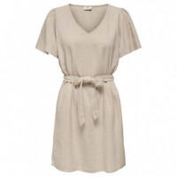 JACQUELINE DE YONG Vestidos Vestido Jdy Say Lino Oatmeal
