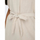 JACQUELINE DE YONG Vestidos Vestido Jdy Say Lino Oatmeal