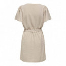 JACQUELINE DE YONG Vestidos Vestido Jdy Say Lino Oatmeal