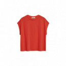 Camisetas Mujer Camiseta ARMEDANGELS Inaara Poppy Red