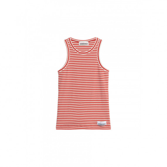 Camisetas Mujer Camiseta ARMEDANGELS Kanitaa Stripes Poppy Red