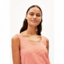 Camisetas Mujer Camiseta ARMEDANGELS Minaami Lita Poppy Red