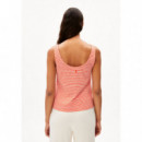 Camisetas Mujer Camiseta ARMEDANGELS Minaami Lita Poppy Red