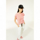 Camisetas Mujer Camiseta ARMEDANGELS Oneliaa Lovely Stripes Poppy Red