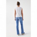 Camisetas Mujer Camiseta SALSA JEANS con Detalle Trenzado